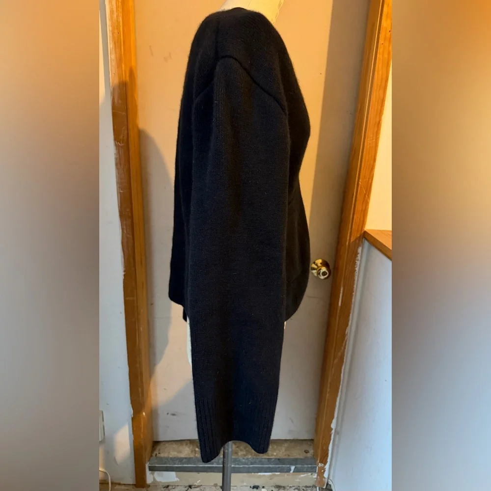 $2200 KHAITE Scarlet Cashmere Cardigan in Black - Size L - Picture 9 of 13